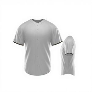 Camiseta de Béisbol Personalizada para Impresión por Transferencia de Calor, Camiseta de Hombre Tipo Pullover, Bordado, Spandex/Algodón, Secado Rápido - Product Image 1