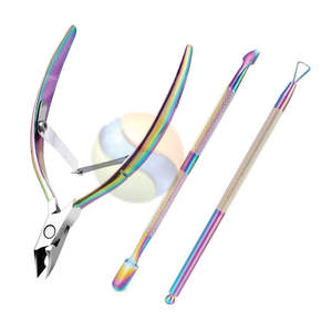 Professional Stainless Steel Cuticle Pusher & Precision Cutter Tool Premium Pro Grade Stainless Steel Cuticle Remover Trimmer - Product Image 1