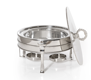 Plato de frotamiento de primera calidad moderno de acero inoxidable, perilla de cazuela, calentador de alimentos aislado duradero ecológico para fiestas de boda - Product Image 2