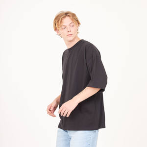 ผ้าฝ้าย100% ทุกเพศคอโอ/คอวี370-380กรัมสะพายไหล่แบบลำลองแขนสั้นสูง220กรัมพิมพ์ลายหน้าจอโดยตรงโอเวอร์ไซส์ - Product Image 1