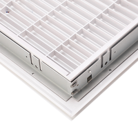 Pièces de ventilation Grilles de soupape d'aération Diffuseur de plafond En plastique Type australien Grilles d'air de retour Slimline pour systèmes HVAC