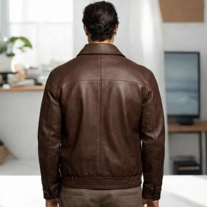 Best Quality Top Model Genuine Leather Men Jackets Most Popular Quality Custom Breathable Men Leather Jacket - Product Image 4