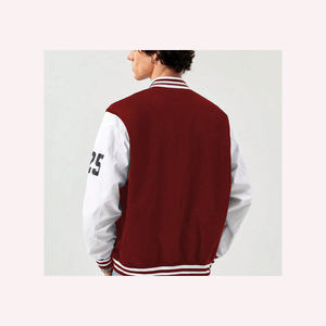 Chaqueta universitaria de mezcla de lana de lujo para hombre chaqueta con letras de béisbol personalizada al por mayor para hombre oem odm bombardero universitario - Product Image 5