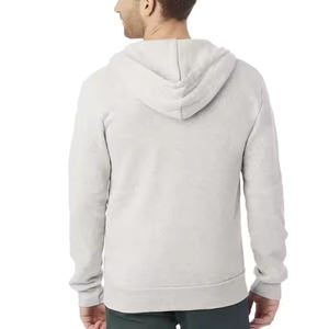 Sudadera con capucha ligera y transpirable con cremallera para hombre, patrón sólido, nuevo estilo de moda, logotipo personalizado de fábrica, sudaderas de invierno teñidas lisas - Product Image 5