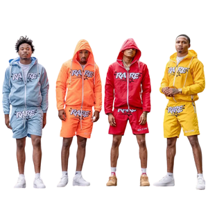 Survêtement en satin pour hommes unisexe ensemble deux pièces personnalisé ODM offre spéciale veste et short coupe-vent courts pour le printemps - Product Image 6
