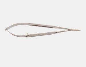 Qualité chirurgicale Castroviejo Micro ciseaux en acier inoxydable droit Fine qualité général ciseaux chirurgicaux Source d'alimentation manuelle - Product Image 1