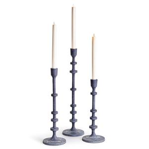 Simple Design Metal Taper <b>Candle</b> Holder for Home & Weddings Tabletop Lighting Decoration <b>Grey</b> Coated <b>Candle</b> Taper - Product Image 1