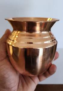 Multipurpose handcrafted copper lota water pot with classic appeal for pooja water storage and gifting traditions - Product Image 4