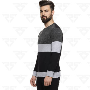 Camiseta de ajuste regular de manga larga con bloques de color gris para hombre Ajuste cómodo y alto rendimiento para uso diario - Product Image 4
