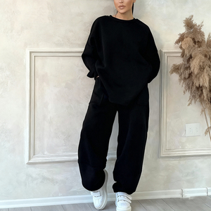 PASUXI Set Loungewear <span class=keywords><strong>Oversize</strong></span> da <span class=keywords><strong>Donna</strong></span>, Completo Autunno Inverno con Felpa a Collo Tondo e Pantaloni Jogger, <span class=keywords><strong>Outfit</strong></span> 2 Pezzi - Product Image 3