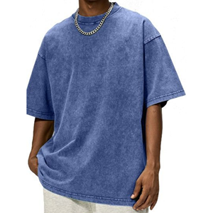 T-shirt surdimensionné rétro pour homme en coton 100% lourd, impression DTG, lavage à l'acide, vintage, personnalisé - Product Image 2