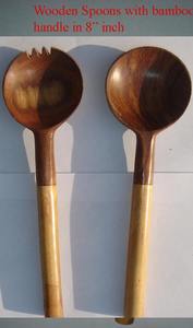 Ensemble de service à salade en corne naturelle personnalisé de meilleure qualité Ensemble d'ustensiles de cuisine décoratifs de table utilisés à la main Fabricant d'ustensiles d'Inde - Product Image 4