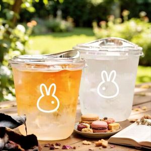 Offre Spéciale – Gobelet jetable écologique en PET de 300/360 ml, forme en U, avec couvercle transparent de 89 mm, idéal pour vin, vodka, jus, thé, bars et restaurants - Product Image 2