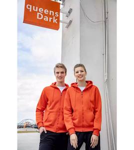 Chaqueta de punto de poliéster/algodón con bolsillos, logotipo personalizado, unisex, corte regular, forrada, estilo urbano, sudadera con capucha y cremallera completa para invierno - Product Image 4