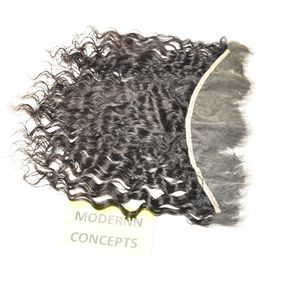 Unprocessed Cuticle Aligned Natural Silky 13*4 HD Frontal Wavy <b>Black</b> Color Virgin Raw Indian Temple Human <b>Hair</b> <b>Extensions</b> - Product Image 3
