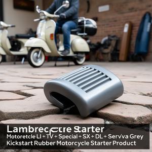 Arrancador de Goma para Motocicleta Lambretta LI + TV + Special + SX + DL + Serveta Grey - Product Image 3