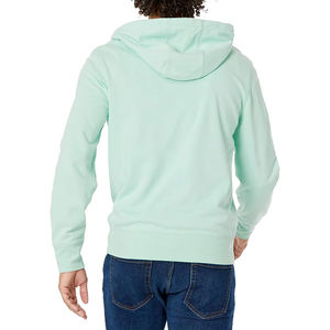 Sudadera con capucha y cremallera completa de algodón pesado con logotipo personalizado de gran tamaño grueso hombro caído boxy hombres - Product Image 2