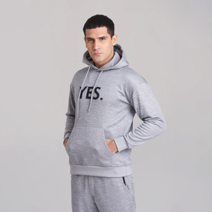 Venta al por mayor en blanco pulóver sudaderas con capucha conjuntos de pantalones de chándal para hombre deportes Jogger chándal hombre Jogging 2 piezas chándal para hombres - Product Image 6