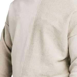 Survêtements tendance de haute qualité pour hommes, combinaison unie à col rond, style patchwork avec poches sur les manches, confortables. - Product Image 2