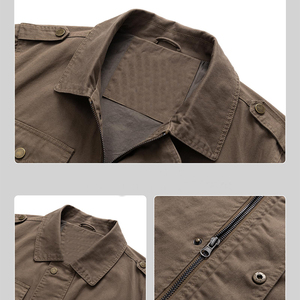 2025 Wholesale Customized 100% Cotton Breathable Long Sleeves <b>Canvas</b> Men's <b>Jackets</b> Man <b>Jackets</b> <b>Jacket</b> for man - Product Image 5