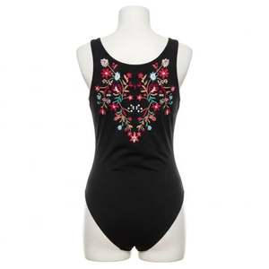 Body de Mujer Bordado a Mano, Tela de Algodón Ecológica, Transpirable, Informal de Primavera, Uso Diario, Ropa Sostenible al por Mayor - Product Image 3