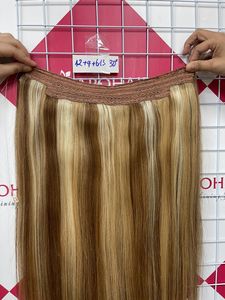 Extensiones de Cabello Humano Remy Virgen 100% de la Mejor Calidad, Trama Doble a Máquina, Todos los Colores, Estilo de Onda Natural, Grado 6A-10A, Longitud de 8 a 32 Pulgadas - Product Image 2