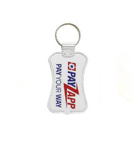 Porte-clés double face en plastique ABS Style vintage Porte-clés image jaune blanc crème Double face jaune blanc crème - Product Image 4