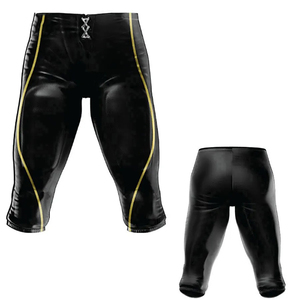 Uniforme Profesional de Fútbol Americano |   Jersey Acolchado Color Dorado con Pantalones |   Ropa para Juego y Práctica |   Directo de Fábrica - Product Image 5