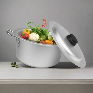 4 pièces ensemble de casseroles traditionnelles en aluminium écologique 20cm 26cm Silvano Design classique ustensiles de cuisine en métal pour cuisinière à gaz nouveau - Product Image 3