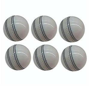 Vente chaude en cuir véritable cousu à la main entraînement sportif couleur blanche pleine brillance Cricket balle dure exportation internationale - Product Image 3