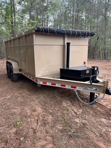 Remorque à benne basculante de 7' x 20' pour machines agricoles, remorque de tracteur agricole bon marché avec essieu, pneu, moteur en état neuf ou d'occasion, vente - Product Image 2