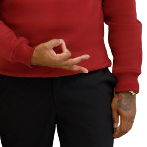 Big K KAP Chenille Sweatshirt Maroon Heavy Fleece Crewneck Brodé Grec Fraternité Apparel Premium Cotton Wear - Product Image 3