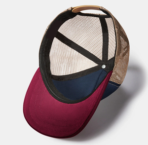 Casquette de camionneur en maille kaki ajustable en coton respirant pour les activités de plein air Logo personnalisé OEM ODM - Product Image 6