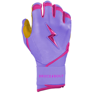 Bruce Bolt Guantes de bateo de cuero Premium de alta calidad 100% Diseño de puño largo de calidad Los más demandados en todos los colores para la venta - Product Image 2