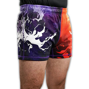 Pantalones cortos de rugby para equipo deportivo, pantalones cortos sublimados de poliéster de dos tonos duraderos con doble costura, precio al por mayor - Product Image 6