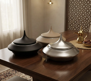 Olla de Cocina Moderna de Calidad Duradera con Acabado Plateado, Ecológica, con Tapa Cónica, Estilo Buffet, para Fiestas en Casa, Hoteles, Bodas y Eventos - Product Image 5