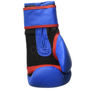 Gants de boxe professionnels en cuir véritable de 12oz avec logo personnalisé pour enfants et adultes en cuir PU perforé pour l'entraînement en plein air - Product Image 5