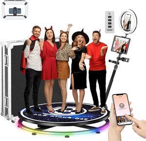 360 cabina fotografica con custodia di volo Extra Free batteria + Power Bank + anello di luce + Logo personalizzato gratuito, YCKJNB 360 macchina per la cabina fotografica - Product Image 1