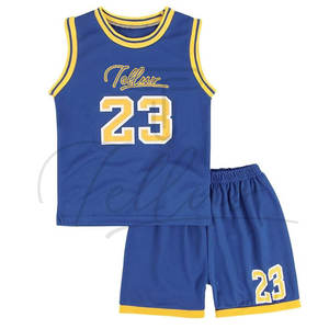 Uniforme de basket-ball pour enfants, vêtements de sport de haute qualité, logo personnalisé imprimé, taille plus, respirant, léger, couleur et taille personnalisées - Product Image 2