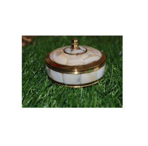 Attractive Design Mother of Pearl Round Jewelry <b>Box</b>/Bone Inlay Indian Handcraft Design Jewelry <b>Box</b> Storage <b>Box</b> - Product Image 1