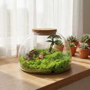 Vase <span class=keywords><strong>en</strong></span> <span class=keywords><strong>verre</strong></span> <span class=keywords><strong>transparent</strong></span> moderne et créatif <span class=keywords><strong>de</strong></span> 25*15cm, fait à la main, grand et volumineux, avec couvercle <span class=keywords><strong>en</strong></span> liège, pour la décoration <span class=keywords><strong>de</strong></span> bureau et <span class=keywords><strong>de</strong></span> table - Product Image 5