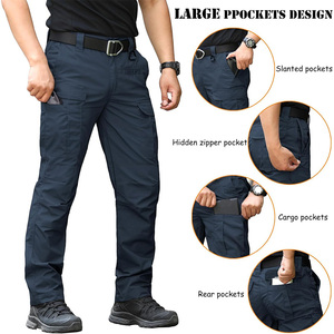 Pantalones cargo Premium para hombre, pantalones de trabajo de mezcla de algodón de alta calidad, personalización de etiqueta privada disponible - Product Image 3