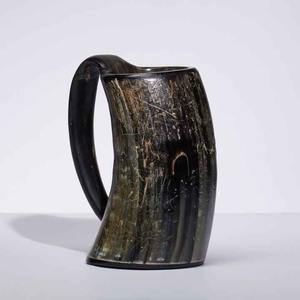 Meilleure qualité eau naturelle corne de buffle chope polie Style Animal Viking sculpture tasse pour bière décoration qualité artisanat - Product Image 2