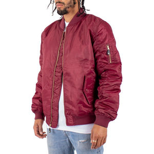 Chaquetas de bombardero de invierno personalizadas para hombre con cuello levantado y logotipo delantero-Precio al por mayor de estilo callejero - Product Image 5