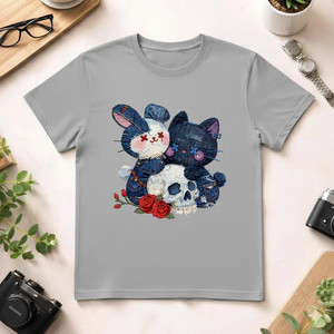 T-Shirt Casual Unisex Personalizzata 210GSM 100% Cotone - Stampa Rose - Product Image 1