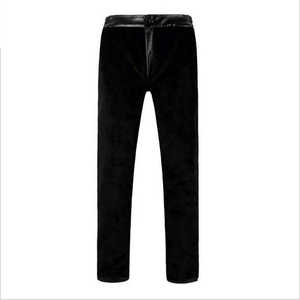 Meilleure vente Pantalon en cuir décontracté pour homme Pantalon de jogging en cuir souple de haute qualité, respirant et confortable à bas prix - Product Image 4