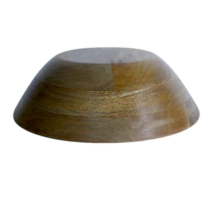 Bol de service en bois d'acacia de style moderne fait à la main écologique sculpté durable pour la fête servant la salade riz soupe fruits - Product Image 2