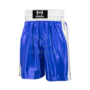 Shorts de boxe pour hommes en polyester/nylon, coupe classique, logo sur le devant, respirant, séchage rapide, vêtements de sport - Product Image 2