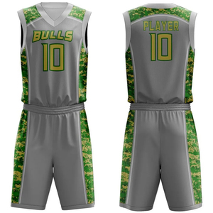 Vente en gros de gilet de basket-ball personnalisé réversible sublimé le plus récent design d'uniformes de maillot de basket-ball bon marché - Product Image 2