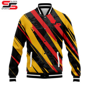 Chaqueta universitaria de calle de alta calidad chaqueta unisex sublimada - Product Image 1